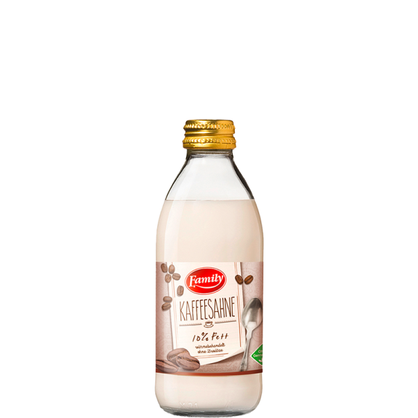 family Kaffeesahne VLOG in Glasflasche