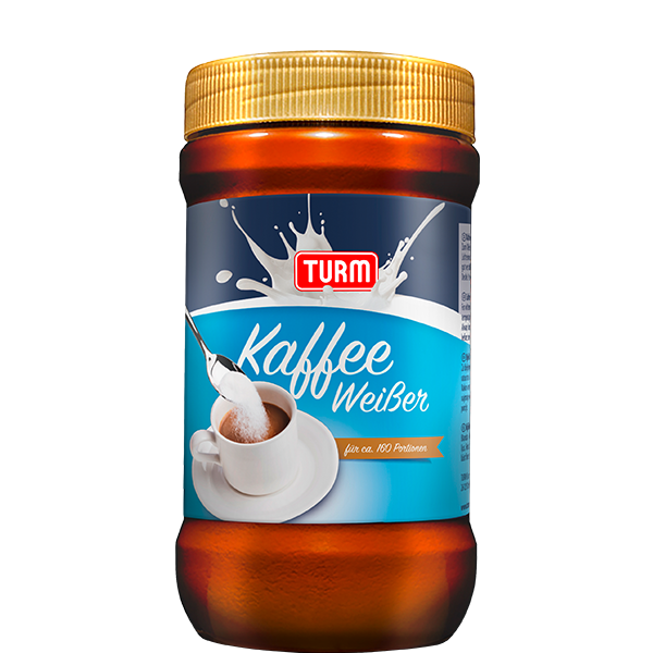 TURM Kaffeeweisser in PET-Flasche freigestellt