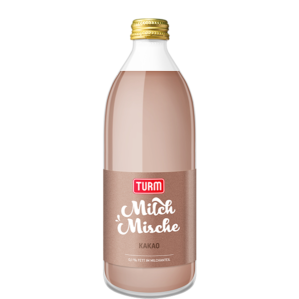 TURM Milch Mische Kakao in Glasflasche
