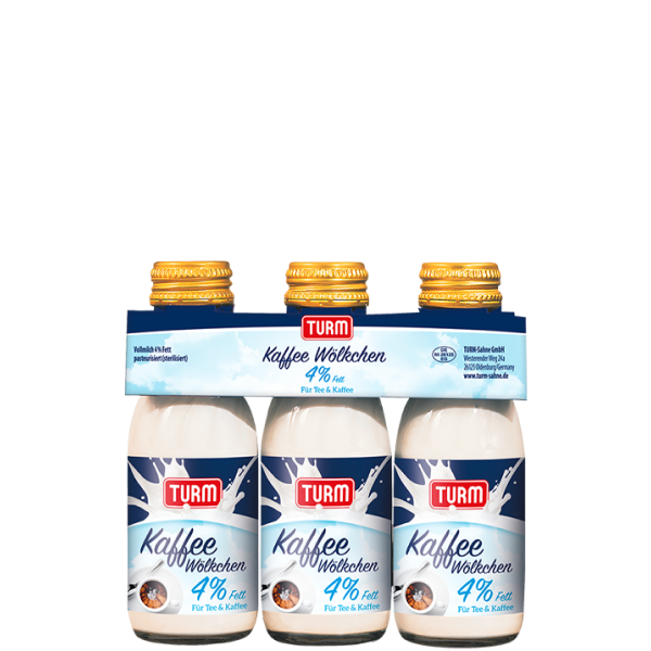 TURM KaffeeWoelkchen Dreierpack Glasflaschen